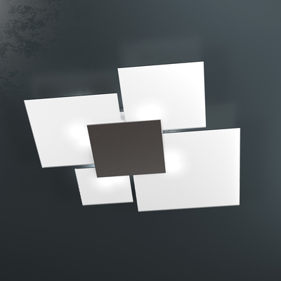 Grande illuminazione parete soffitto 90cm marrone soggiorno camera 1148/90-MA UPGRADE TOP LIGHT