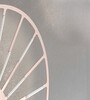 Plafoniera bronzo ros&egrave; 79cm cerchio con raggi led diretti 3000k  43324