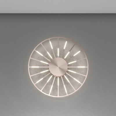Plafoniera applique 58cm 5125 lumen bronzo ros&egrave; raggi luminosi  43328