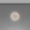 Plafoniera applique led design 35cm raggi bronzo ros&egrave; luce indiretta  43332