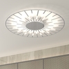 Plafoniera 79 cm cromata cerchio con raggi led diretti 3000k  43321