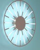 Plafoniera design raggi led 79cm cromo con diffusori  43322