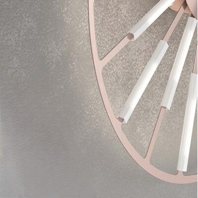Plafoniera design led ruota con raggi 79cm bronzo ros&egrave; con diffusori  43323