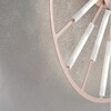 Plafoniera design led ruota con raggi 79cm bronzo ros&egrave; con diffusori  43323