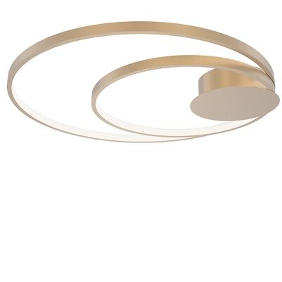 Plafoniera applique luce di design illuminazione a due cerchi 62cm  43461