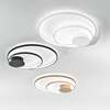 Gamma colori  Plafoniera led design doppio cerchio grande 62cm