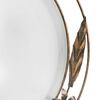 Particolare di Plafoniera 50cm classica con bordo elegante in metallo ruggine  42293