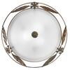 Plafoniera 50cm classica con bordo elegante in metallo ruggine 42293 LUCI CLASSICHE