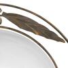 Ulteriore dettaglio di Plafoniera classica 40cm bordo decorazione metallo ruggine  42292