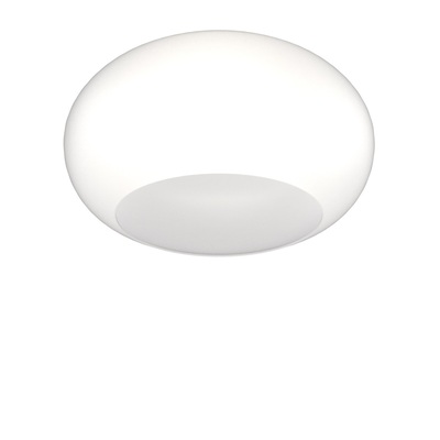 Plafoniera moderna luminosa design vetro cupola bianco 42cm 1218/PL42-BI CASPER TOP LIGHT