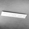 Ulteriore dettaglio di Plafoniera piatta 4 luci riflesso luminoso contemporaneo  44047