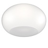 Lampada grande soffitto vetro cupola bianco 55cm opaco 1218/PL55-BI CASPER TOP LIGHT
