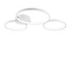 Immagine aggiuntiva di Plafoniera led soffitto design bianca 3 anelli uniti led luce calda, bianca o