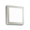Plafoniera semplice da interno a led quadrata 22cm UNIVERSAL PL D22 SQUARE 2700K IDEAL LUX