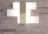 Applique o plafoniera bianca acrilico LED motivo oro  42736