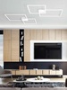 Immagine aggiuntiva di Plafoniera grande a led geometria due riquadri bianca 76x95  42768