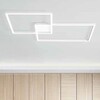 Plafoniera grande a led geometria due riquadri bianca 76x95 6596-B-CTD PERENZ