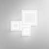 Particolare di Plafoniera led integrato gioco di quadrati bianca moderna CCT 40W 3000 4000 6500 K  4