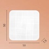 Particolare di Plafoniera moderna LED bianca stile grafico linee 50x50 CCT  44578