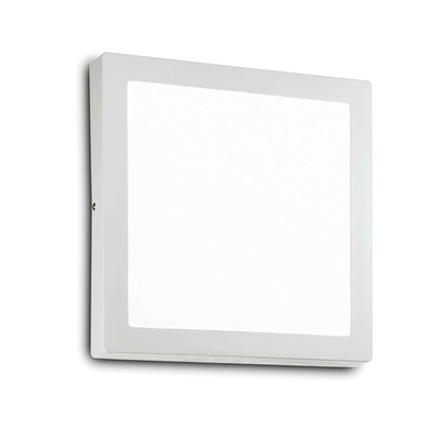 Plafoniera soffitto parete quadra bianca led 30cm 4000k UNIVERSAL PL D30 SQUARE 4000K IDEAL LUX