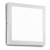 Plafoniera 40cm led luce 3000k quadrata moderna e minimale per interni UNIVERSAL PL D40 SQUARE 3000K