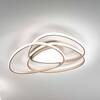 Plafoniera grande 76x54 profilo oro led dimmerabile moderna 3000K dolci triangoli  44954