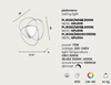 Misure Plafoniera profilo oro led dimmerabile moderna dolci triangoli
