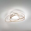 Oro media 3000k - Plafoniera profilo oro led dimmerabile moderna 3000K dolci triangoli PL.ROSE/MDORO