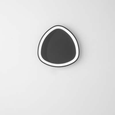 Pafoniera moderna led soffitto o parete nera destrutturata 45cm 43480 LUCI LED