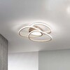 Plafoniera design dolci triangoli LED oro dimmerabile 54x37cm 3000k  44960