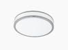 Plafoniera led rotonda bordo cromo 22cm luce calda 95682 EGLO