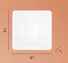 Plafoniera quadrata media LED 24W 41x41 luce selezionabile 3000/4000/6500k  44577 - foto 4