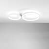 Plafoniera 2 anelli bianchi uniti a led 3000K 4000K 6500K 43467 LUCI LED