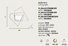 Immagine aggiuntiva di Plafoniera grande oro dimmerabile LED 3000k trapezi sfalsati geometria orbita