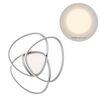 Silver piccola 4000k - Lampada parete o soffitto silver led dimmerabile sovrapposizione PL.ROSE/PCSI