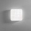 Plafoniera LED acrilico piccola quadrata 27x27 moderna stile grafico CCT regolabile  44576