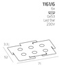Top Light Echo 1161 6 luci misure