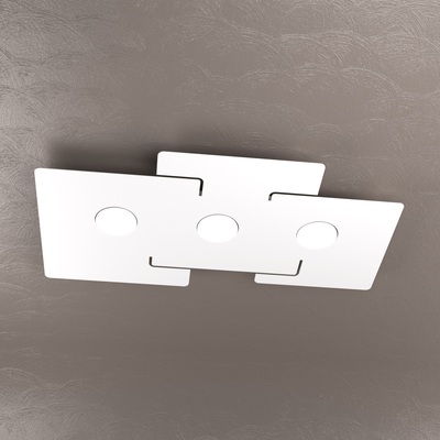 Lampada soffitto o parete 3 luci metallo bianco 1161/3 ECHO TOP LIGHT