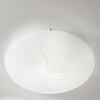 Particolare di Plafoniera rotonda vetro bianco ghirigoro 40cm 3xE27  42695