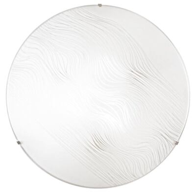 Plafoniera in vetro grande bianca 50cm 4xE27 ghirigoro  42696