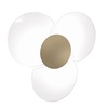 Plafoniera grande dettaglio tortora a 6 lampadine diametro 70cm 1114/70-SA CLOVER TOP LIGHT