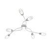 Plafoniera moderna 6 luci cromata moderna vetrini 1011/PL6-A FEELING TOP LIGHT