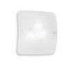 Particolare di Plafoniera 2 luci quadrata vetro curvo 29,5x29,5cm CELINE PL2 IDEAL LUX