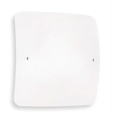 Plafoniera 2 luci quadrata vetro curvo 29,5x29,5cm CELINE PL2 IDEAL LUX
