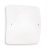 Plafoniera 2 luci quadrata vetro curvo 29,5x29,5cm CELINE PL2 IDEAL LUX