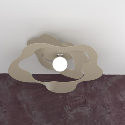 Luce moderna da soffitto in metallo sabbia - tortora 70cm 1158/PL70-SA RIPPLES TOP LIGHT