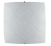 Plafoniera quadrata 50 cm decoro grigio geometrico 4 luci 39200 LUCI MODERNE