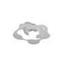 Immagine aggiuntiva di Plafoniera particolare in metallo bianco ondulata 50cm 1150/PL50-BI RIPPLES T