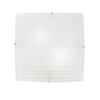 Plafoniera vetro bianco texture riga su riga 2xE27 30cm  42686