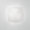 Particolare di Plafoniera quadrata vetro riga su riga 3 luci 40x40cm E27  42687